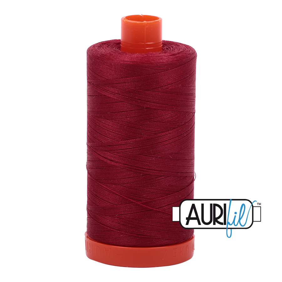 1103 BURGUNDY 50 WT MAKO COTTON LARGE SPOOL | 1300 MT.