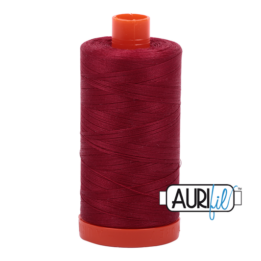 1103 BURGUNDY 50 WT MAKO COTTON LARGE SPOOL | 1300 MT.