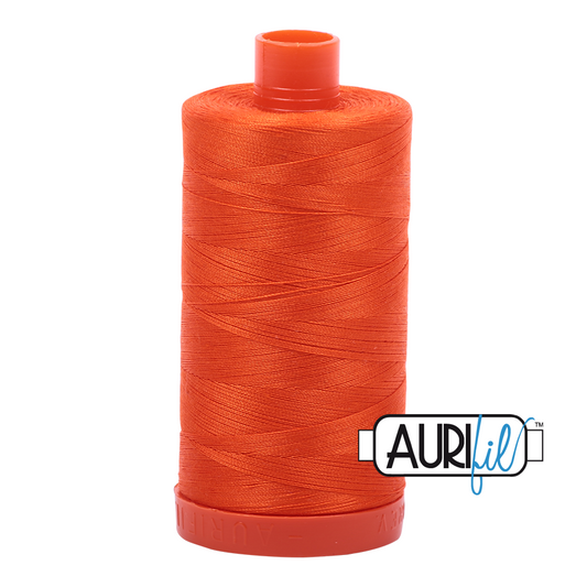 1104 NEON ORANGE 50 WT MAKO COTTON LARGE SPOOL | 1300 MT.