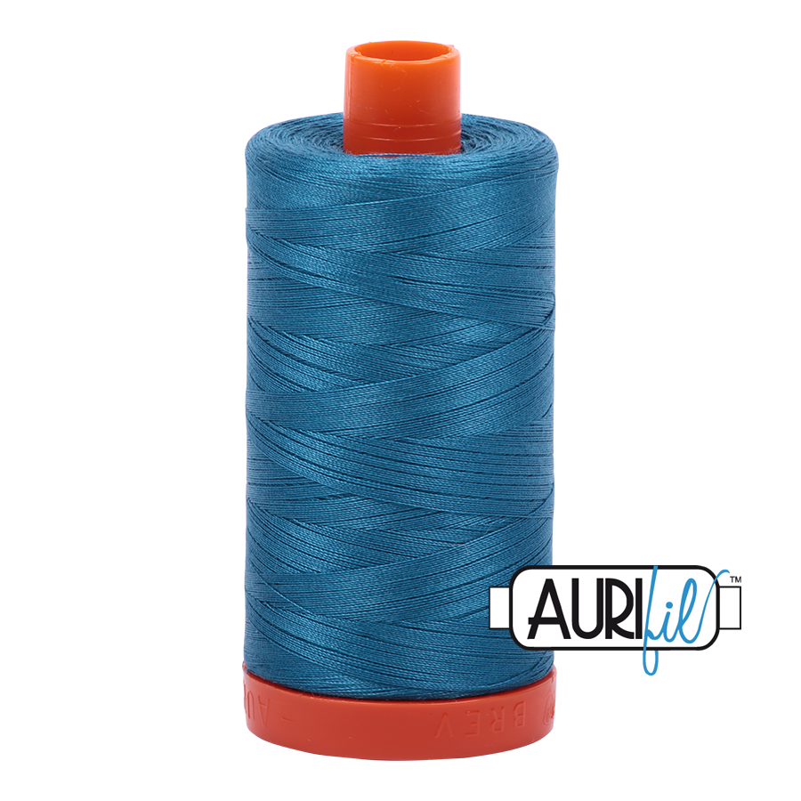 1125 MEDIUM TEAL 50 WT MAKO COTTON LARGE SPOOL | 1300 MT.