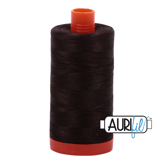 1130 VERY DARK BARK 50 WT MAKO COTTON LARGE SPOOL | 1300 MT.