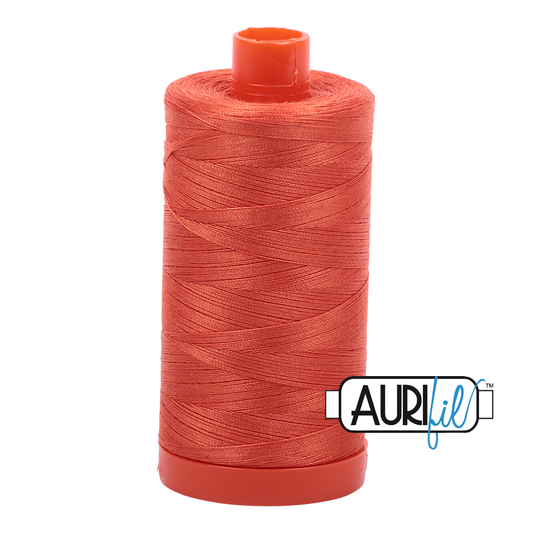 1154 DUSTY ORANGE 50 WT MAKO COTTON LARGE SPOOL | 1300 MT.