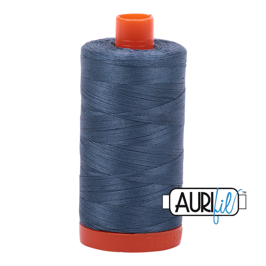1310 MEDIUM BLUE GREY 50 WT MAKO COTTON LARGE SPOOL | 1300 MT.
