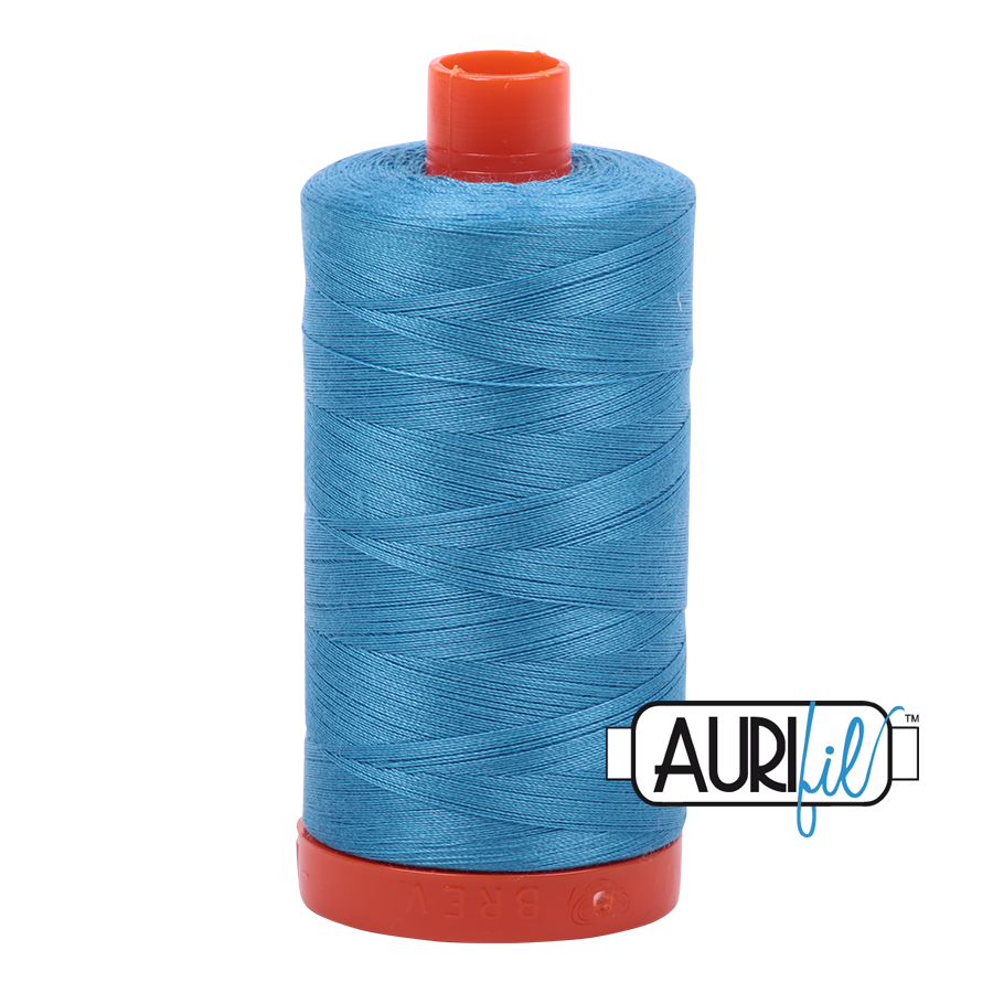 1320 BRIGHT TEAL 50 WT MAKO COTTON LARGE SPOOL | 1300 MT.