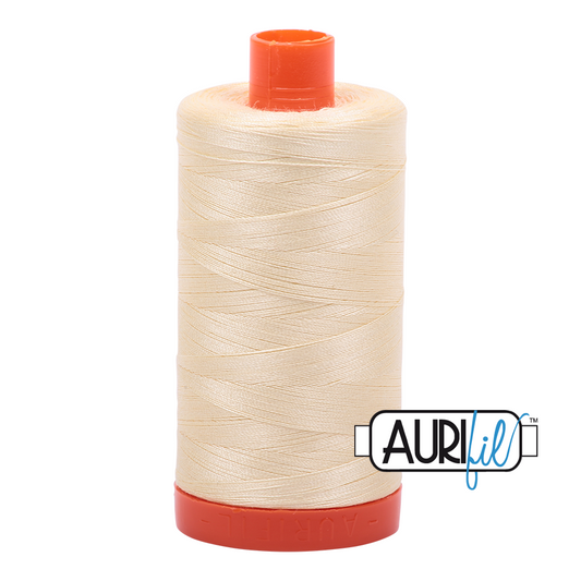 2110 LIGHT LEMON 50 WT MAKO COTTON LARGE SPOOL | 1300 MT.
