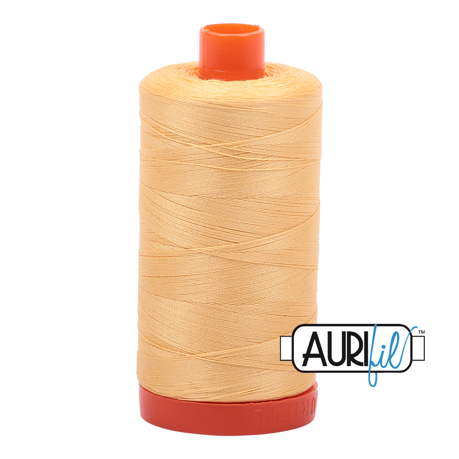 2130 MEDIUM BUTTER 50 WT MAKO COTTON LARGE SPOOL | 1300 MT.