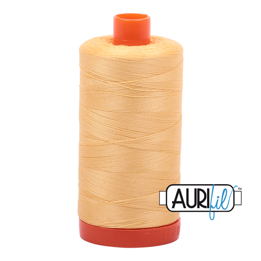 2130 MEDIUM BUTTER 50 WT MAKO COTTON LARGE SPOOL | 1300 MT.