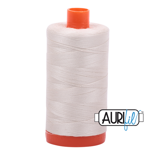 2309 SILVER WHITE 50 WT MAKO COTTON LARGE SPOOL | 1300 MT.