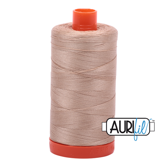 2314 BEIGE 50 WT MAKO COTTON LARGE SPOOL | 1300 MT.