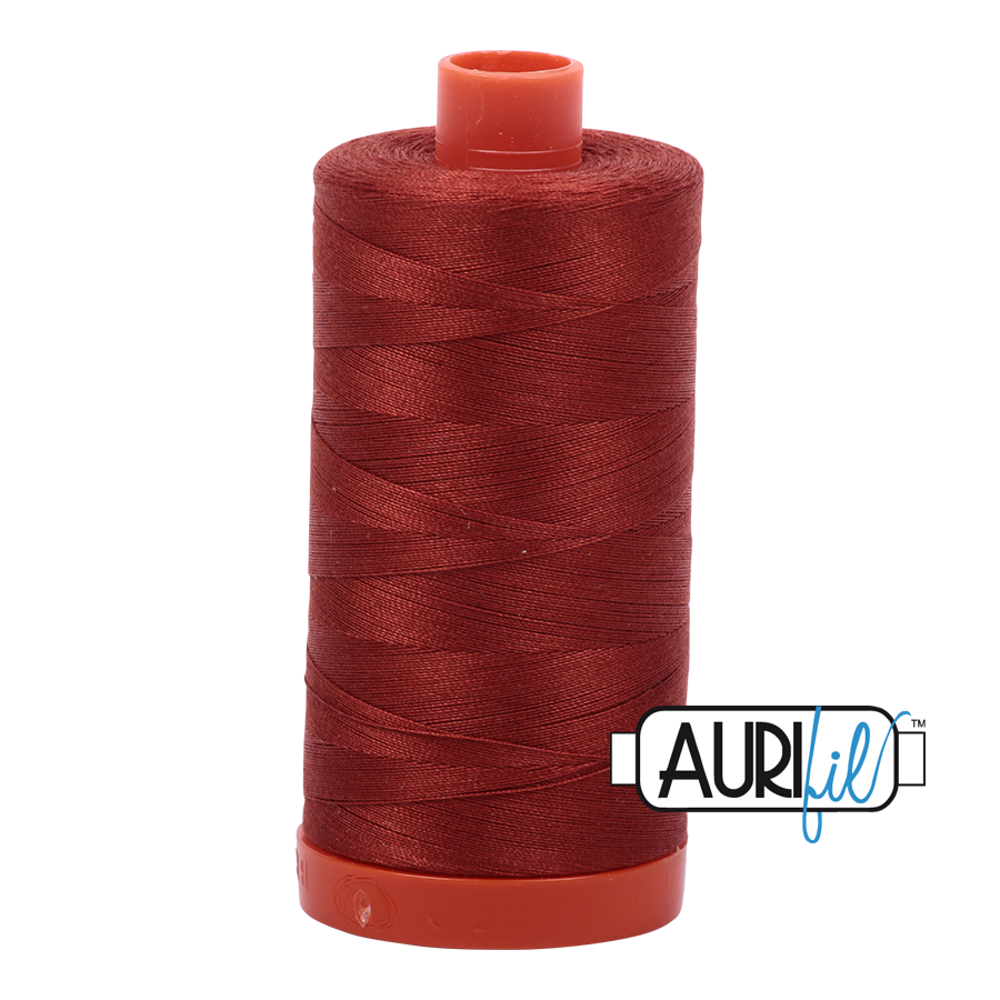 2385 TERRACOTTA 50 WT MAKO COTTON LARGE SPOOL | 1300 MT.