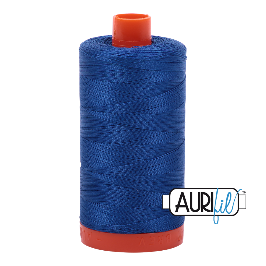 2735 MEDIUM BLUE 50 WT MAKO COTTON LARGE SPOOL | 1300 MT.