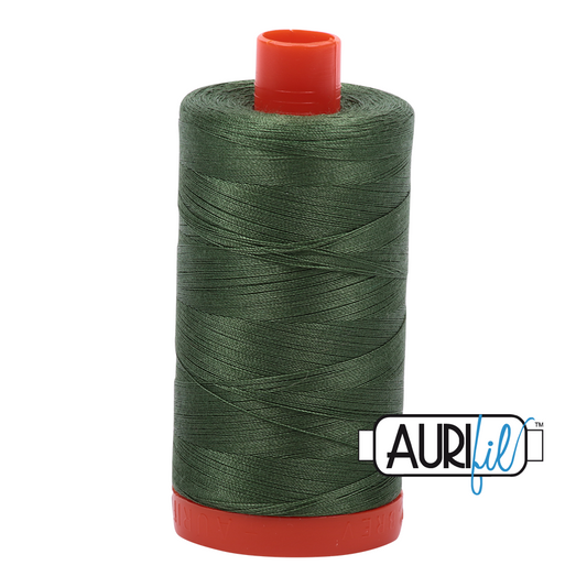 2890 VERY DARK GRASS GREEN 50 WT MAKO COTTON LARGE SPOOL | 1300 MT.