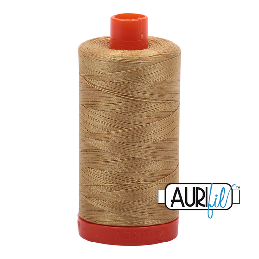 2920 LIGHT BRASS 50 WT MAKO COTTON LARGE SPOOL | 1300 MT.