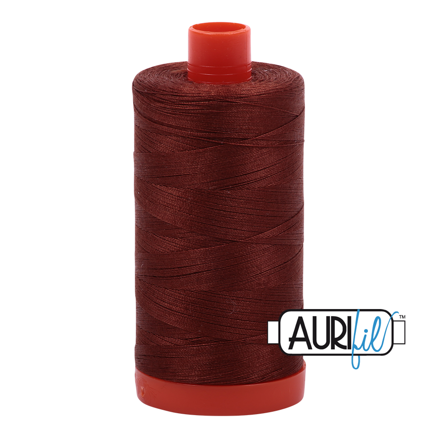 4012 COPPER BROWN 50 WT MAKO COTTON LARGE SPOOL | 1300 MT.