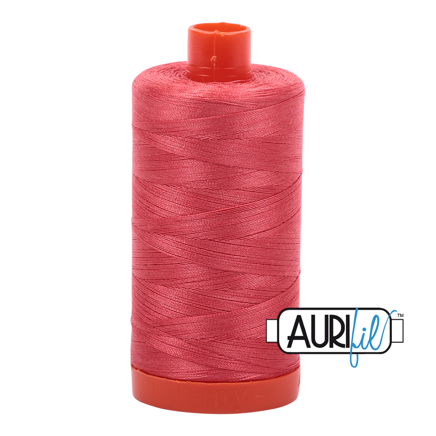 5002 MEDIUM RED 50 WT MAKO COTTON LARGE SPOOL | 1300 MT.