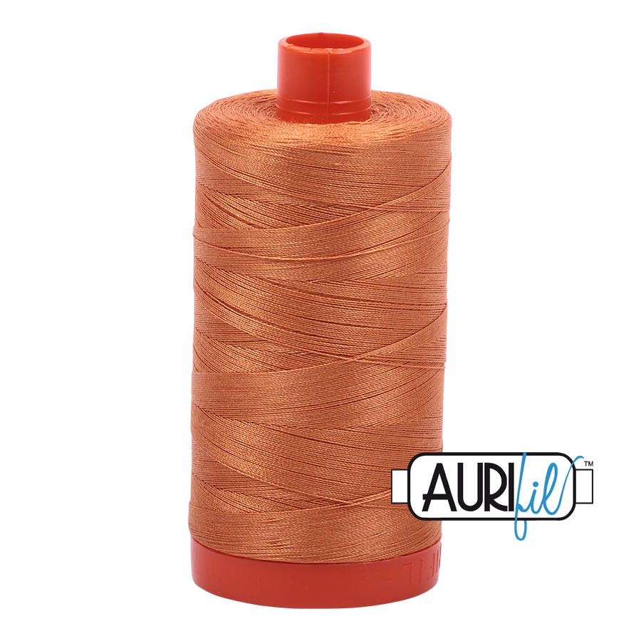 5009 MEDIUM ORANGE 50 WT MAKO COTTON LARGE SPOOL | 1300 MT.