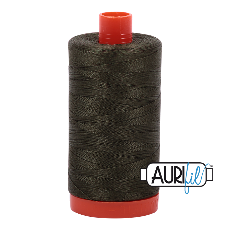 5012 DARK GREEN 50 WT MAKO COTTON LARGE SPOOL | 1300 MT.