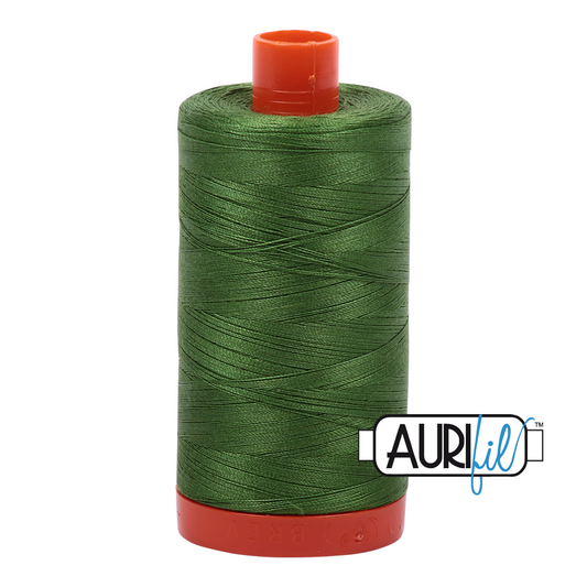 5018 DARK GRASS GREEN 50 WT MAKO COTTON LARGE SPOOL | 1300 MT.