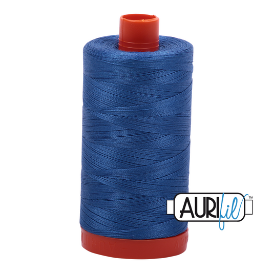 6738 PEACOCK BLUE 50 WT MAKO COTTON LARGE SPOOL | 1300 MT.