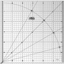 30X30CM-SQUARE-FROSTED-ACRYLIC-RULER-MQR-30X30