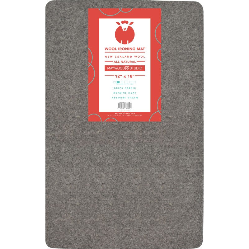 MSSWIM1218 Wool Ironing Mat w/grid 12" x 18” by Maywood Studio