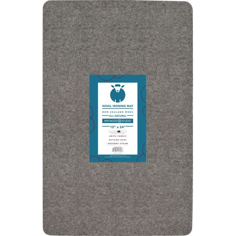 MSSWIM1524 Wool Ironing Mat 15" x 24” by Maywood Studio