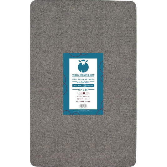MSSWIM1524 Wool Ironing Mat 15" x 24” by Maywood Studio