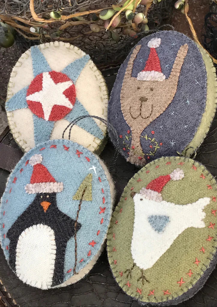 P106 Penguin and Hare Decorations