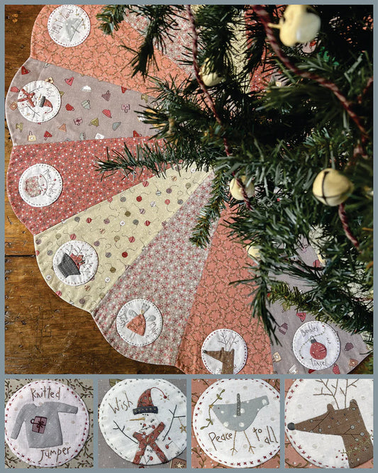 P132 Around For Christmas Tree Skirt