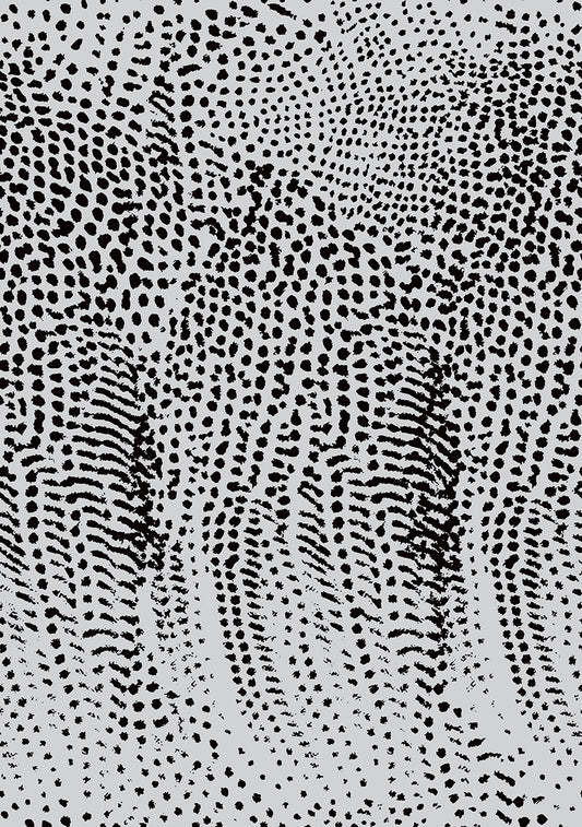 PWAJ007.LTGRAY Salty Squares Guinea Dots