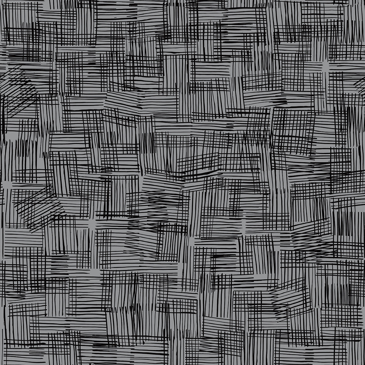 PWAJ008.DKGRAY Salty Squares Broken Crossed Lines