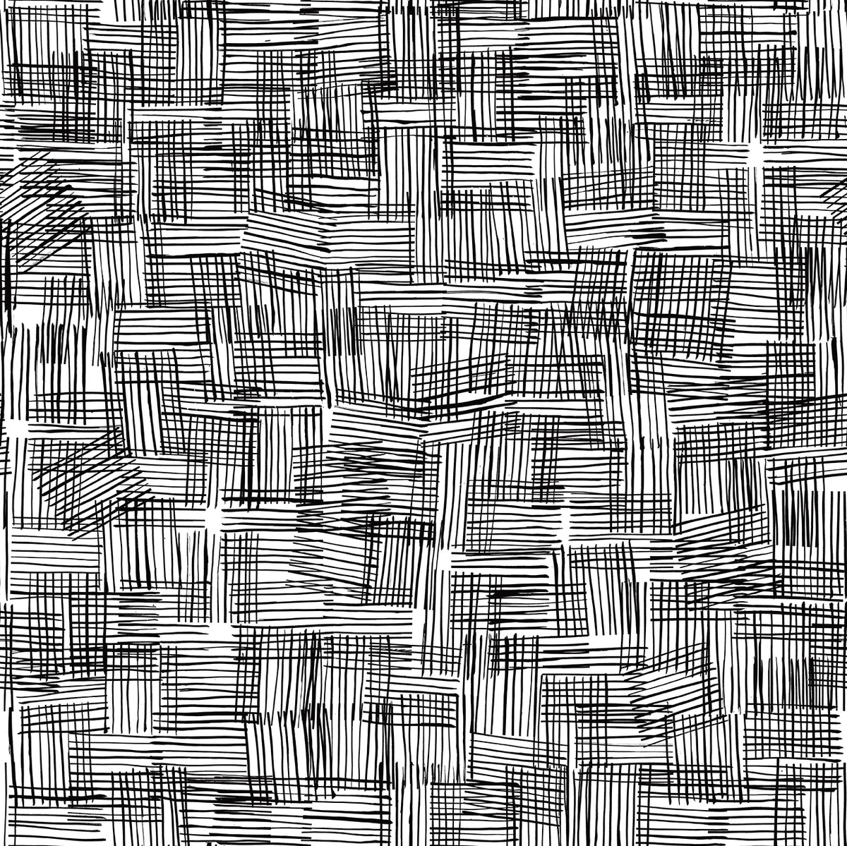 PWAJ008.WHITE Salty Squares Broken Crossed Lines