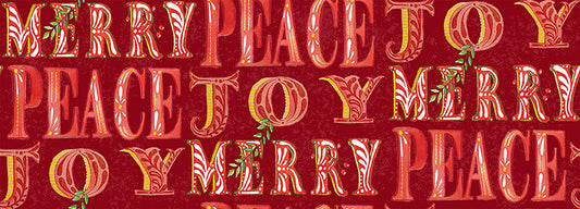PWCD205.XRED Tis the Season Merry Peace Joy