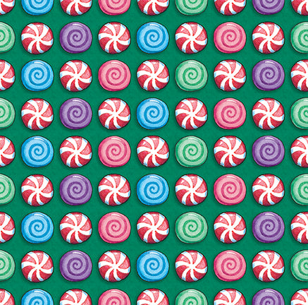 PWMY084.FOREST Gingerbread Love Peppermint Penny Tile