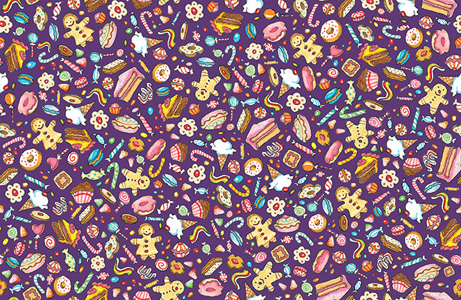 PWMY087.PURPLE Gingerbread Love Christmas Calories
