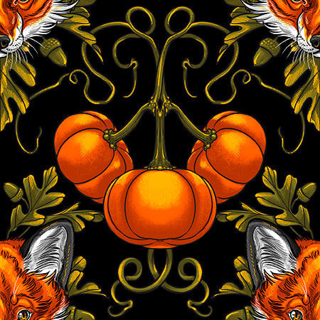 PWRH155.BLACK Nocturnal Forest Pumpkin Pup