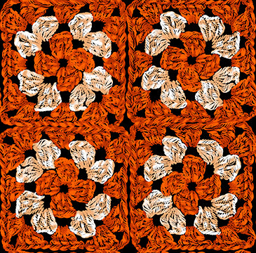 PWRH156.ORANGE Nocturnal Forest Granny Knows Best