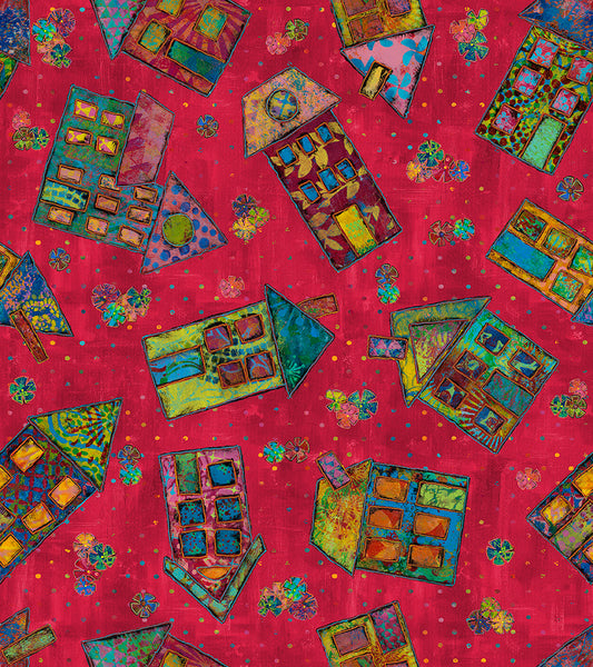PWSP133.RED Cottage Charm Ticky Tacky
