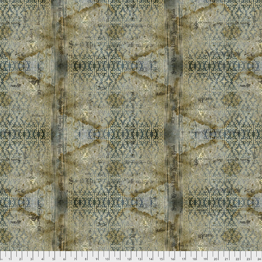 PWTH133.NEUTRAL Abandoned Stained Damask