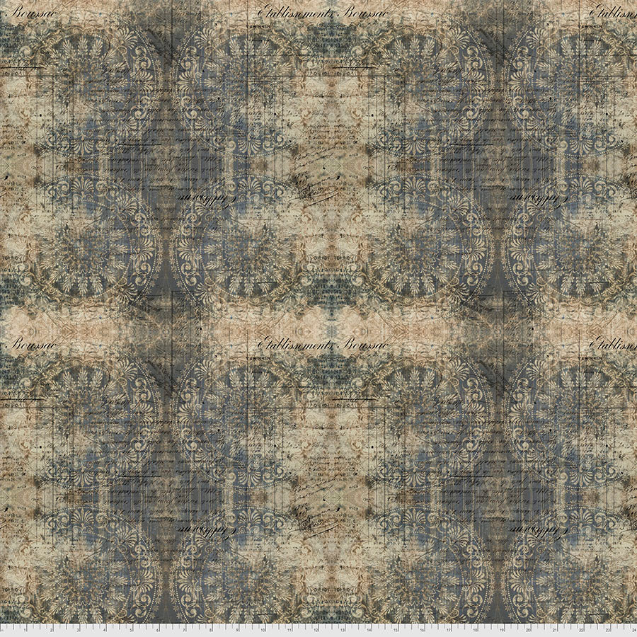 PWTH141.INDIGO Abandoned Muted Medallions