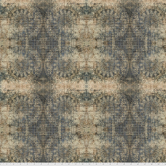 PWTH141.INDIGO Abandoned Muted Medallions