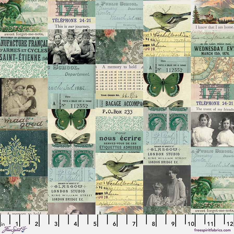 PWTH270.TEAL Palette Teal Collage