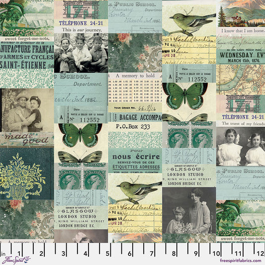 PWTH270.TEAL Palette Teal Collage