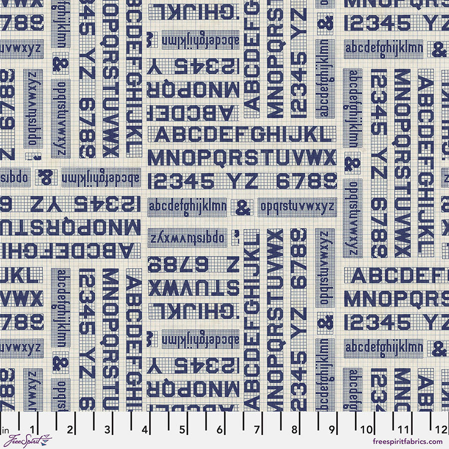 PWTH295.INDIGO Palette Indigo Typography