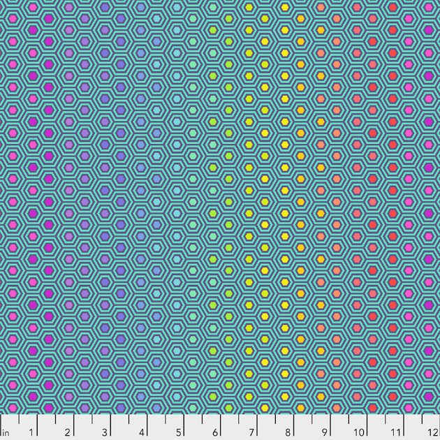 PWTP151.PEACOCK True Colors Hexy Rainbow