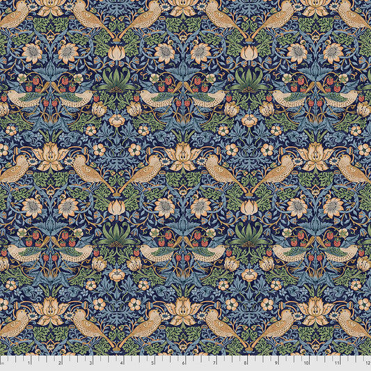 PWWM002.NAVYX Morris & Co. Mini Strawberry Thief