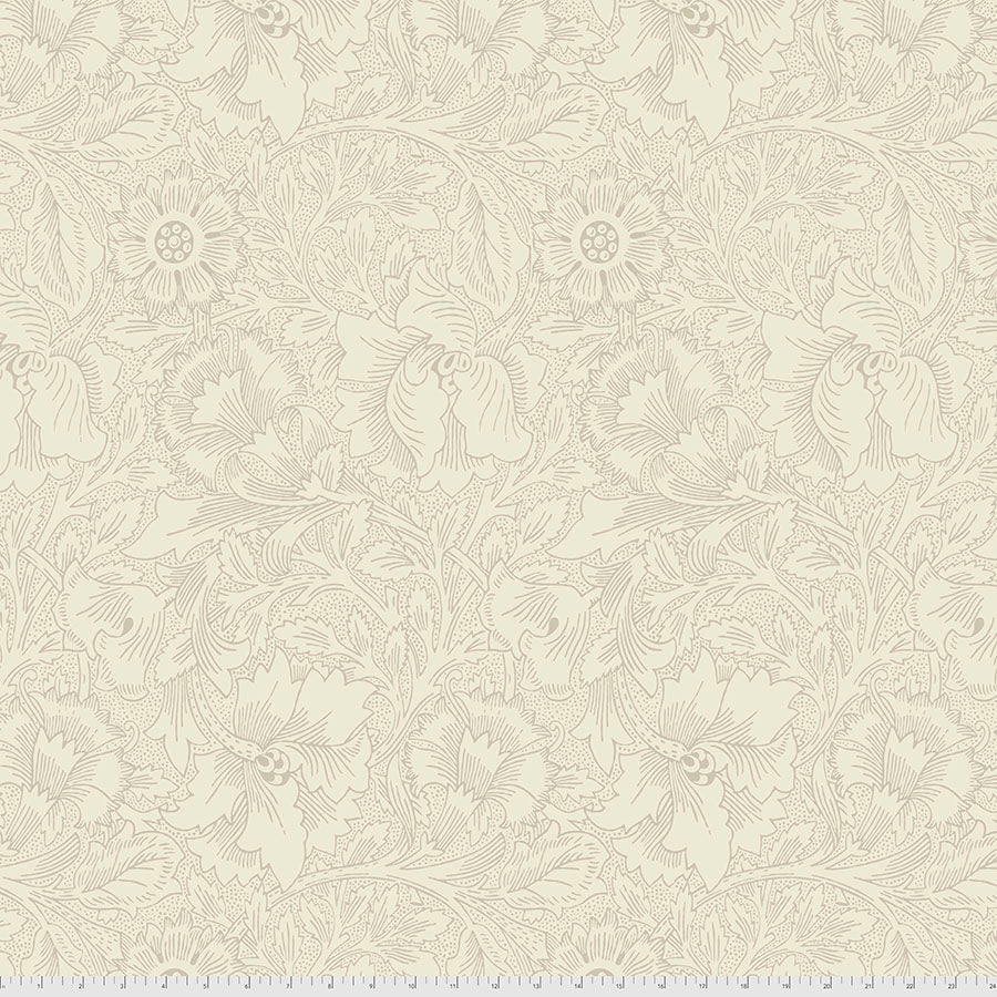 PWWM029.CREAM Morris & Co. Poppy