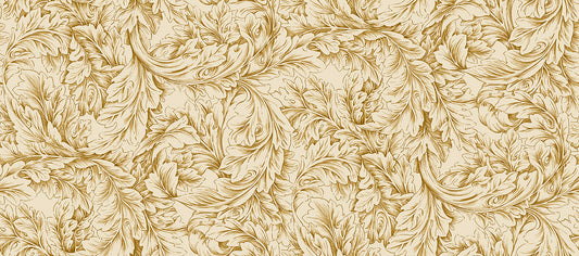 PWWM096.GOLD Hastings Small Acanthus Scroll