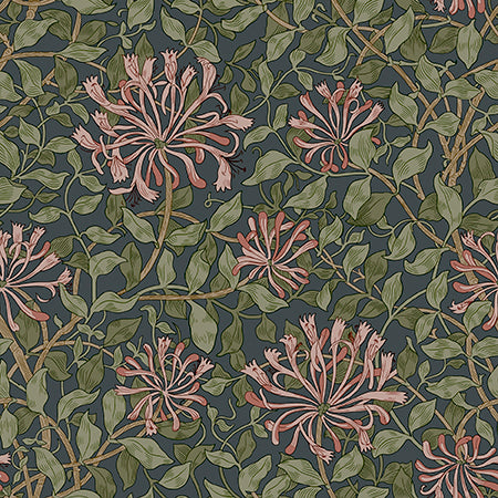 PWWM120.INDIGO May Morris SM Honeysuckle