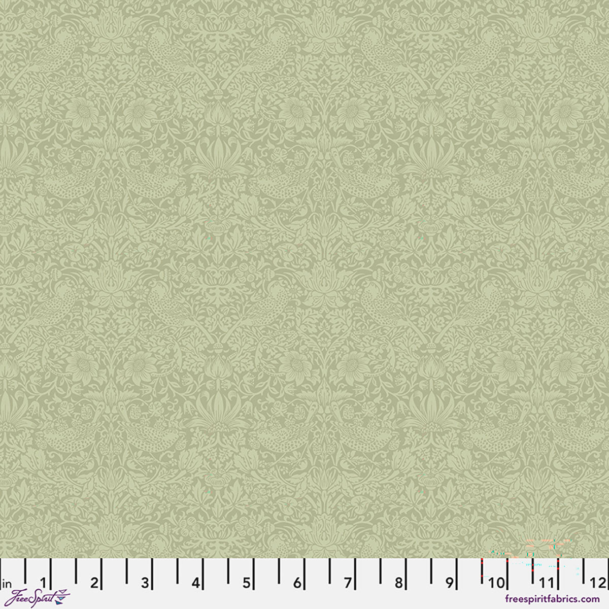 PWWM153.LEAFYARBOUR The Trellis Palette 2 Tonal Strawberry Thief